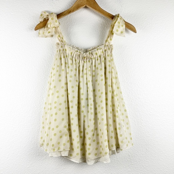 Dolce & Gabbana Yellow with‎ Green Polka Dots Dress Size 3 - Picture 1 of 11